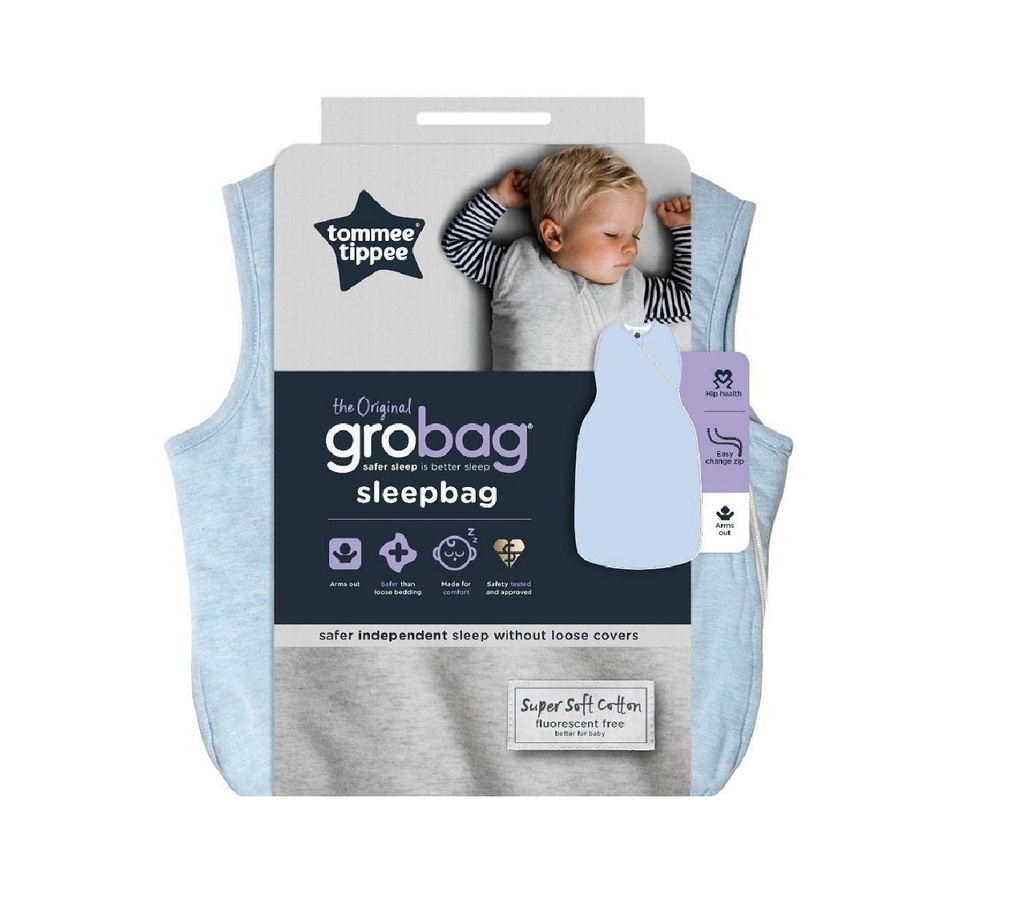 Tommee tippee grobag υπνόσακος φθινοπωρινός 1 tog 6-18 μηνών blue marl - Prénatal