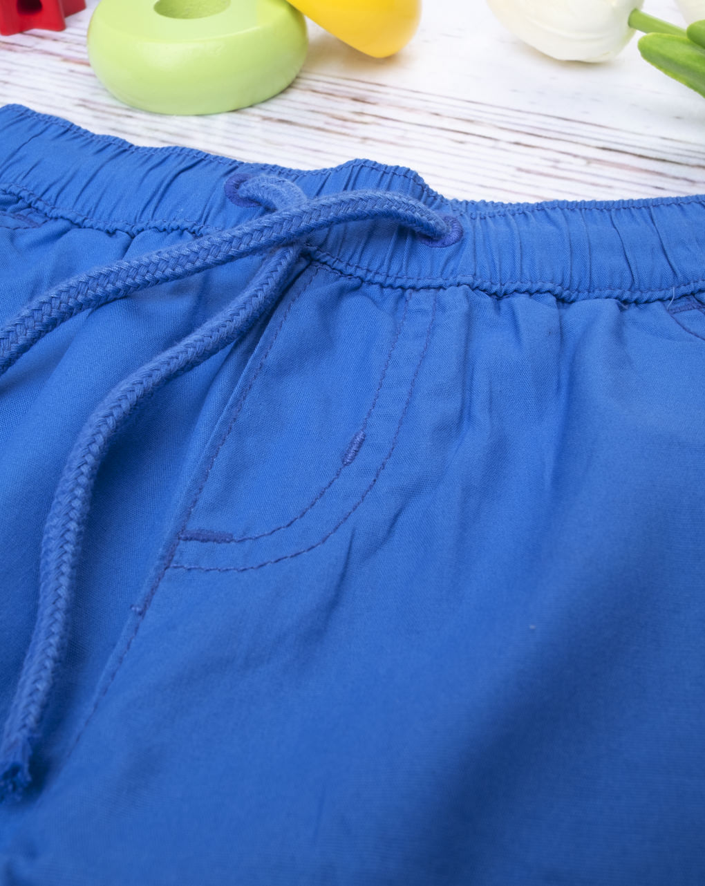 παντελόνι ποπλίνα μπλε για αγόρι - Prénatal