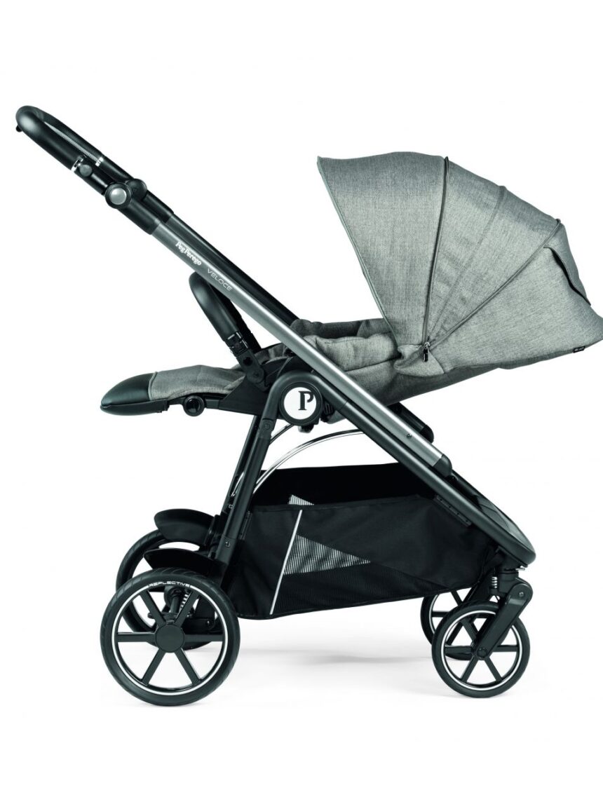 Peg perego πολυκαρότσι veloce lounge modular 3 in 1 city grey - Peg-Pérego