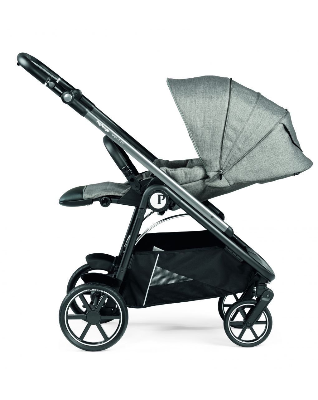 Peg perego πολυκαρότσι veloce lounge modular 3 in 1 city grey - Peg-Pérego