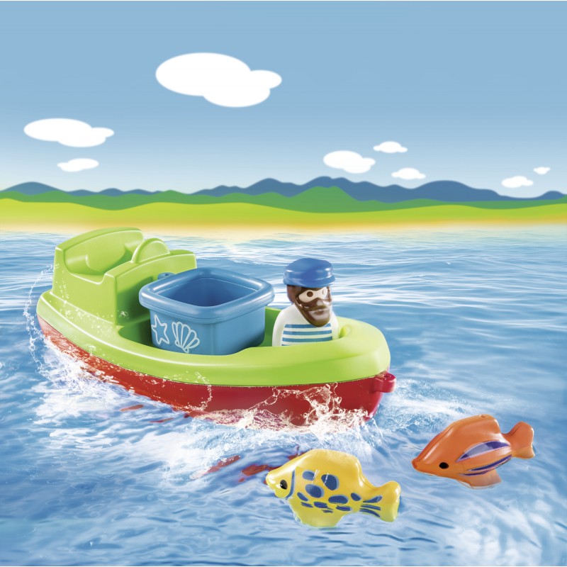 Playmobil 1.2.3 αλιευτικό σκάφος 70183 - Playmobil, Playmobil 1.2.3