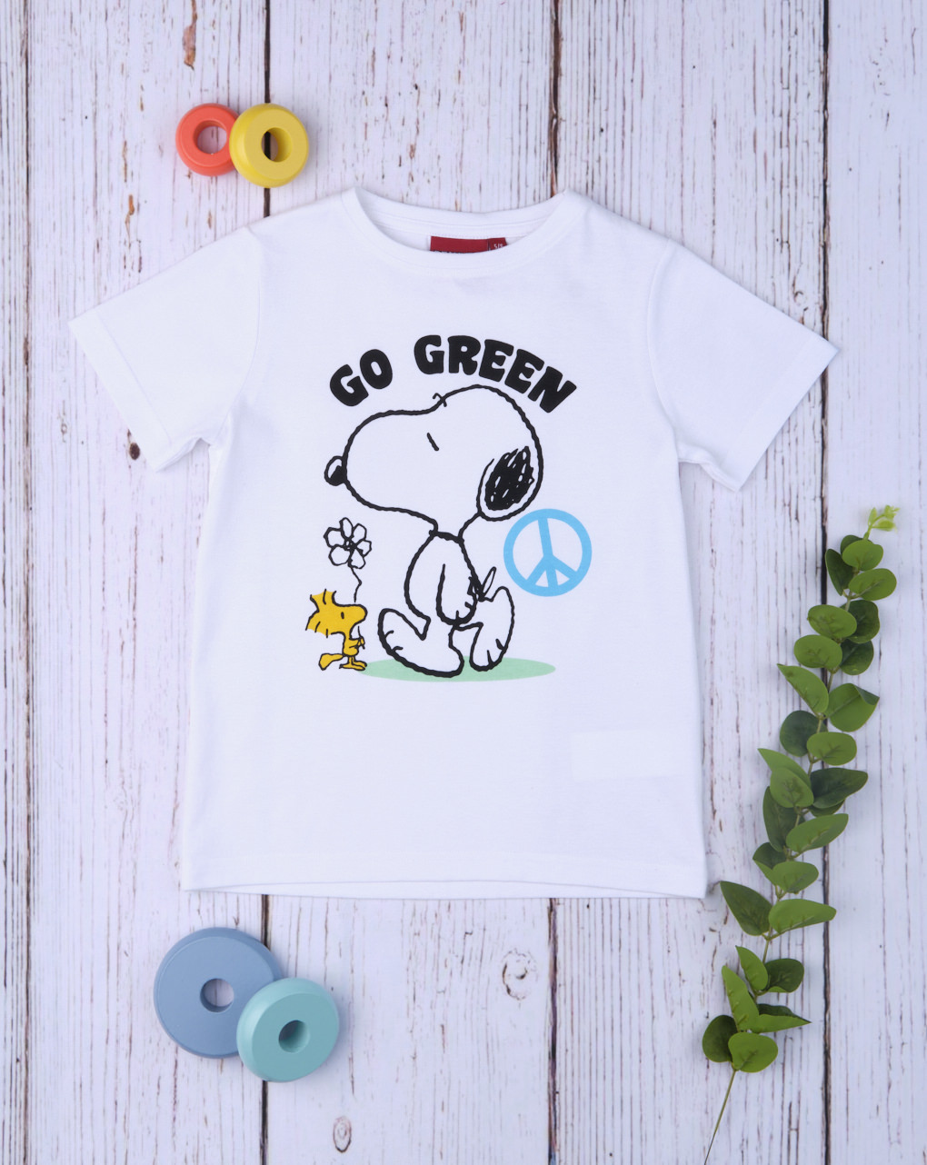 T-shirt λευκό snoopy για αγόρι - Prénatal