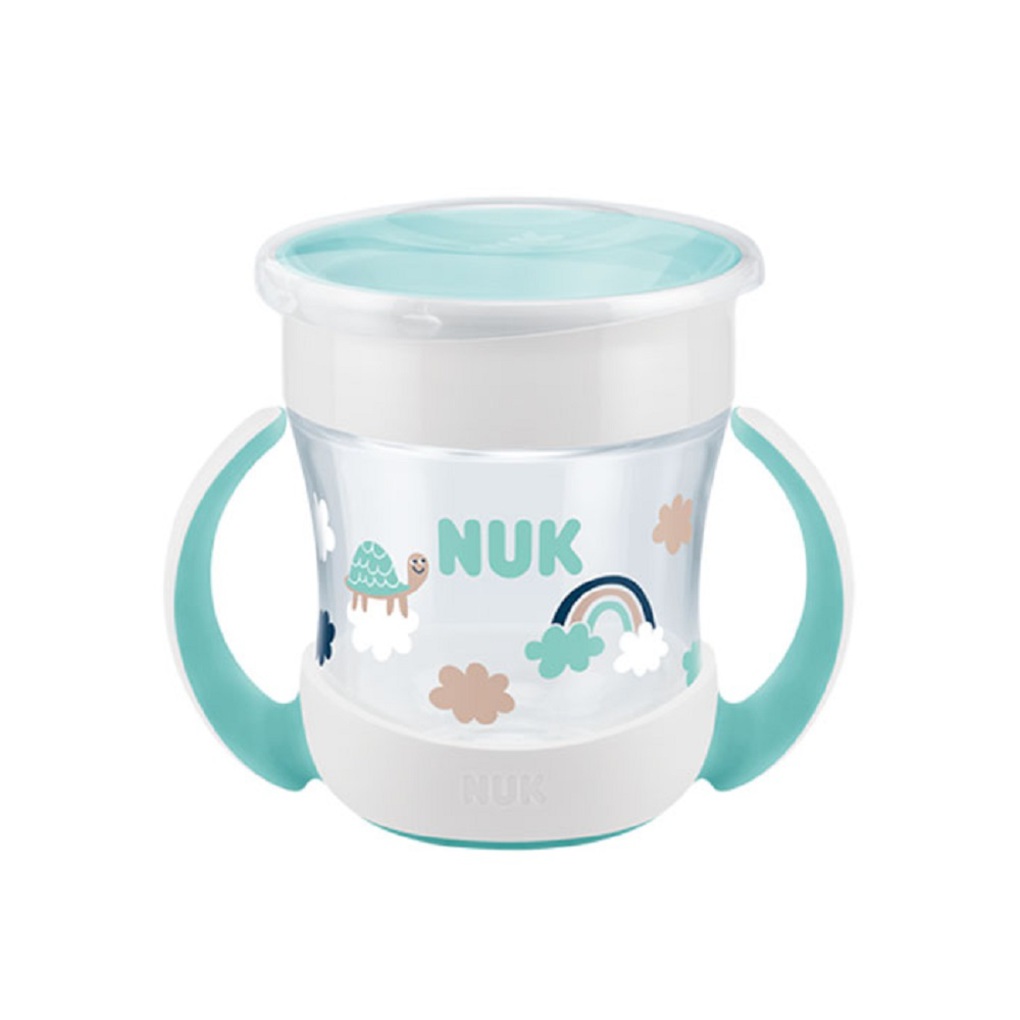 Nuk εκπαιδευτικό ποτηράκι mini magic cup με χείλος και καπάκι - Nuk