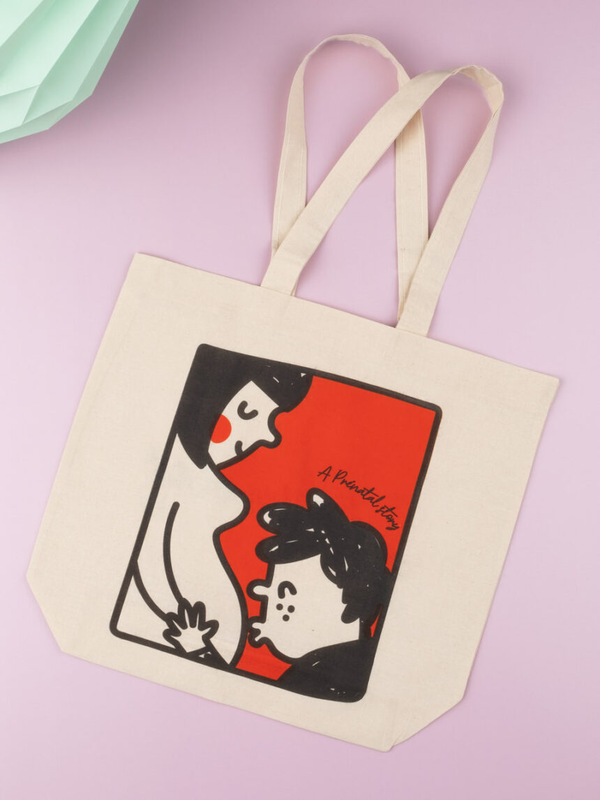 γυναικεία τσάντα από καμβά με στάμπα - Prénatal