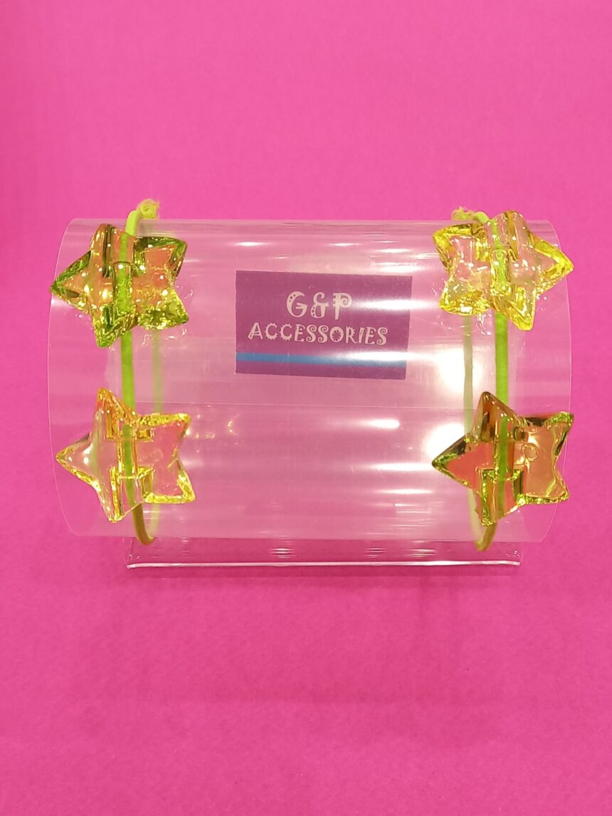 λαστιχάκι αστεράκι για κορίτσι σετ των 2 - 5 σχέδια - G&P Accessories