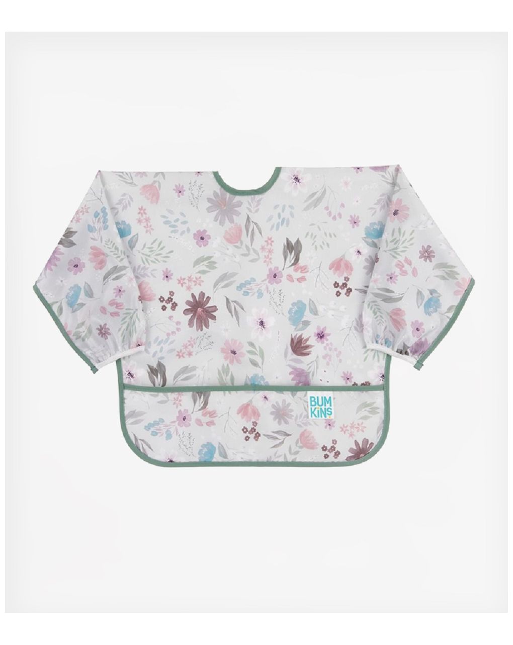 Bumkins σαλιάρα με μανίκια sleeved bib floral - BUMKINS