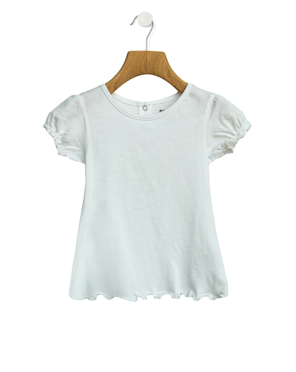 T-shirt κοντομάνικο μονόχρωμο για κορίτσι 645670 - Prénatal