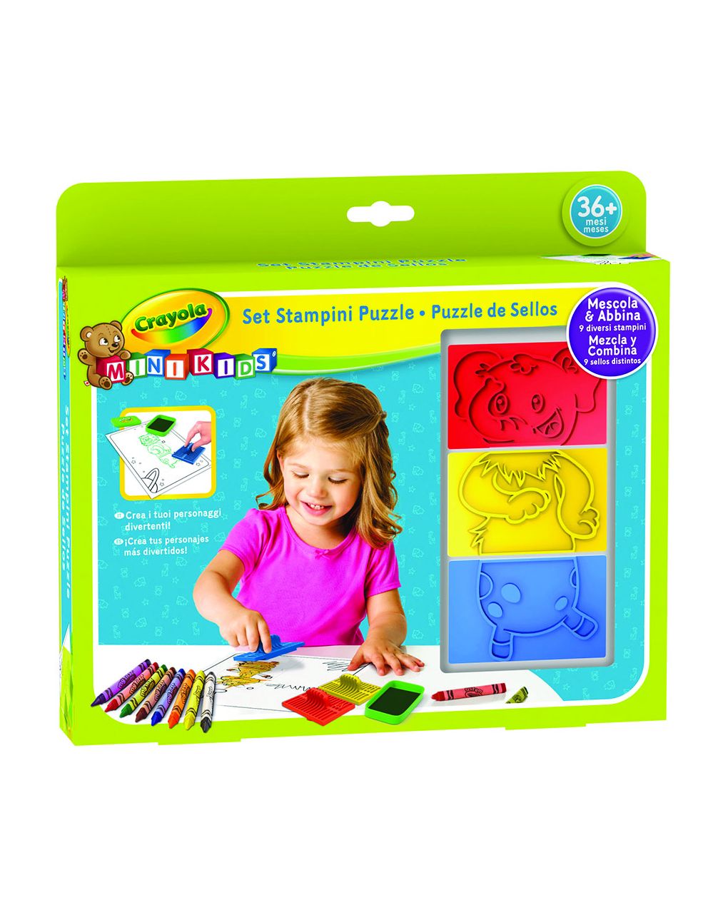 Crayola - σετ με σφραγίδες puzzle mini kids - Crayola