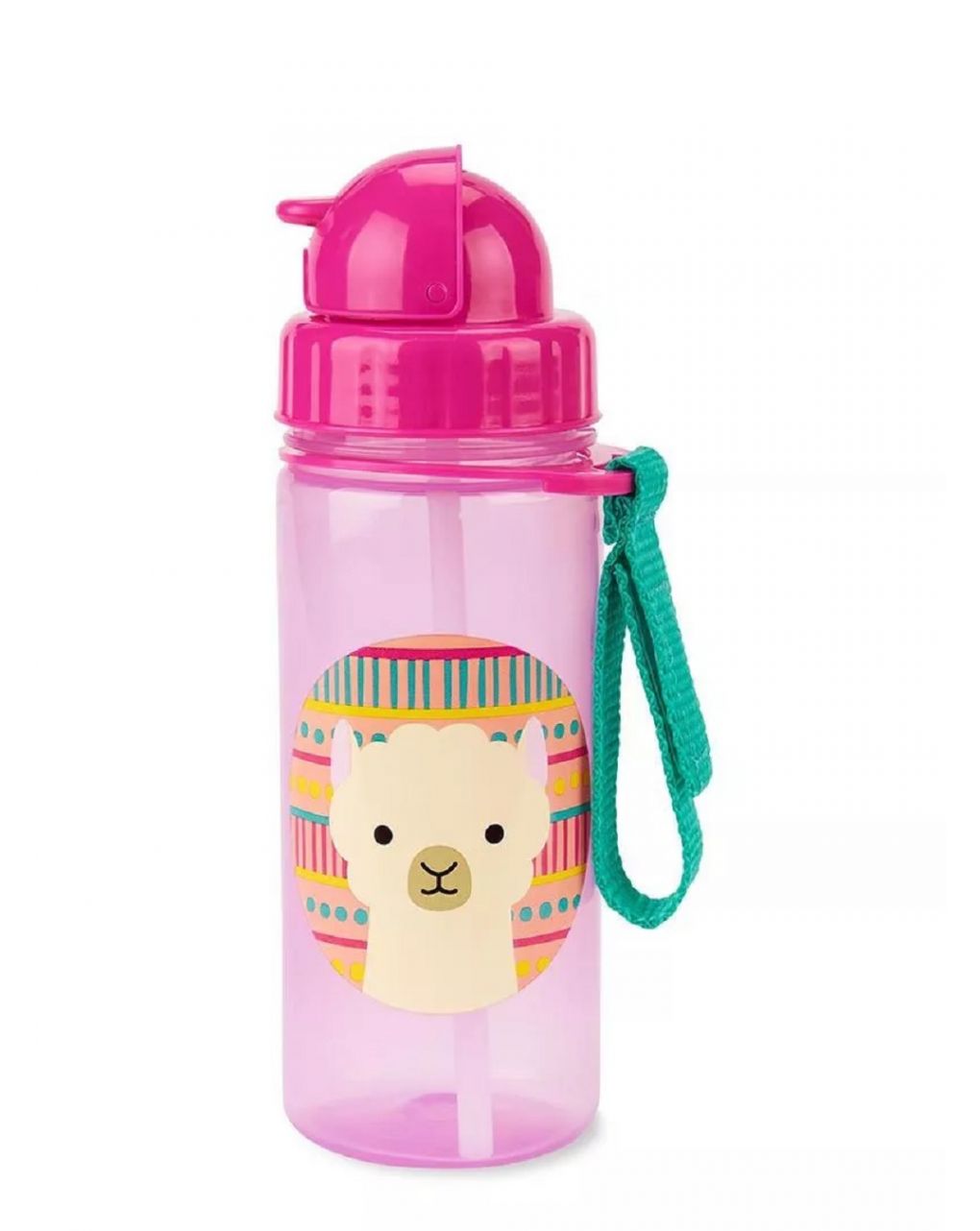 Skip hop zoo πλαστικό παγουρίνο με καλαμάκι λάμα - 384,5 ml - SKIP HOP