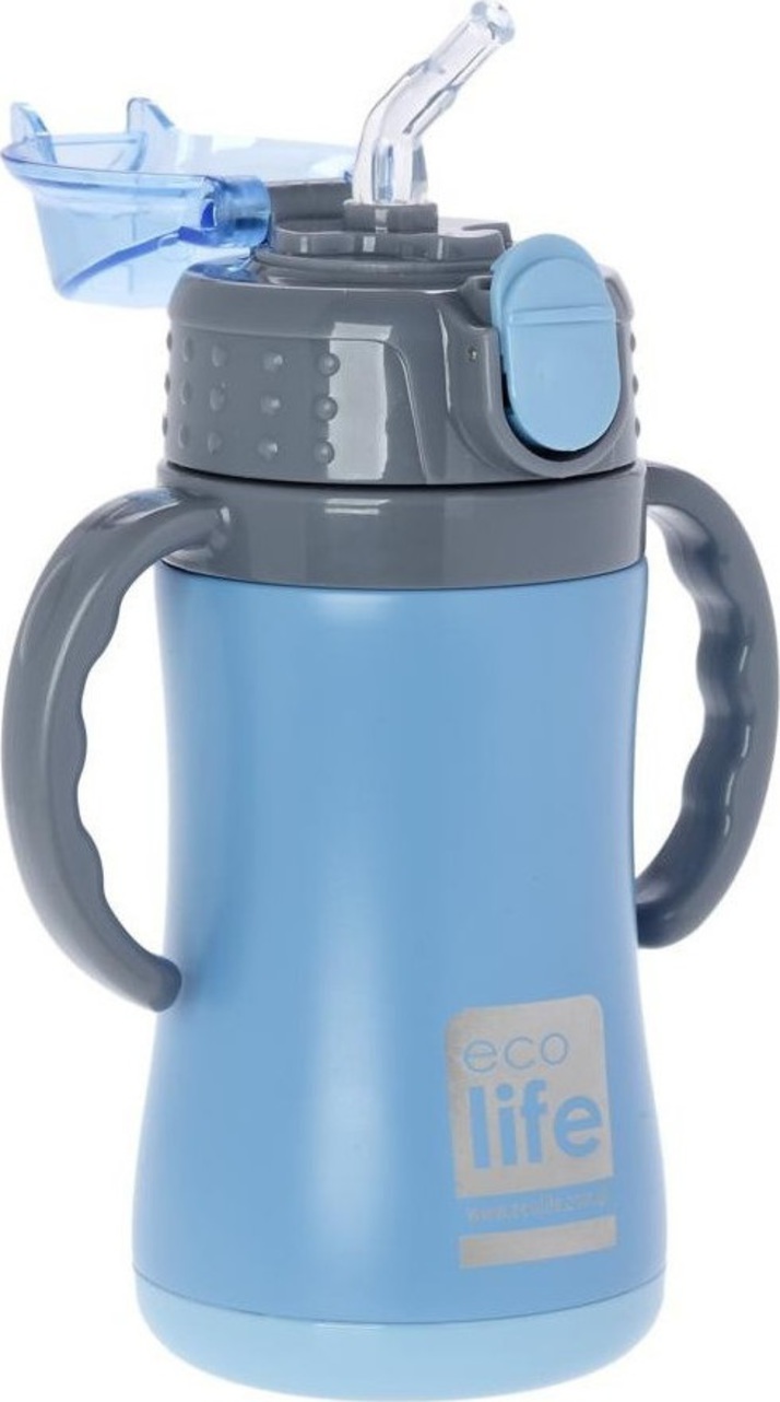 Ecolife ανοξείδωτο παγούρι kids thermos small 300ml-μπλε - Ecolife