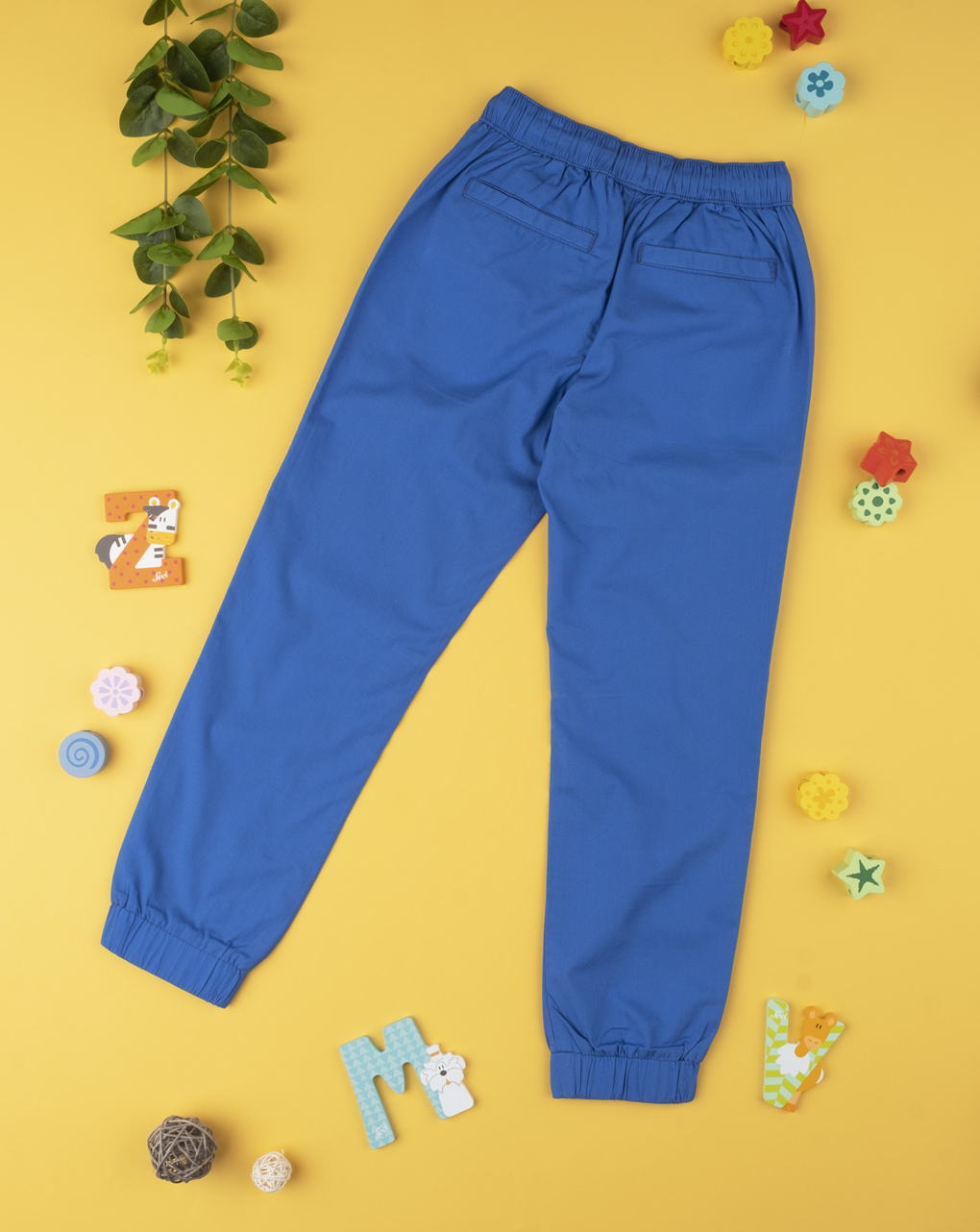 παιδικό παντελόνι ποπλίνα μπλε για αγόρι - Prénatal