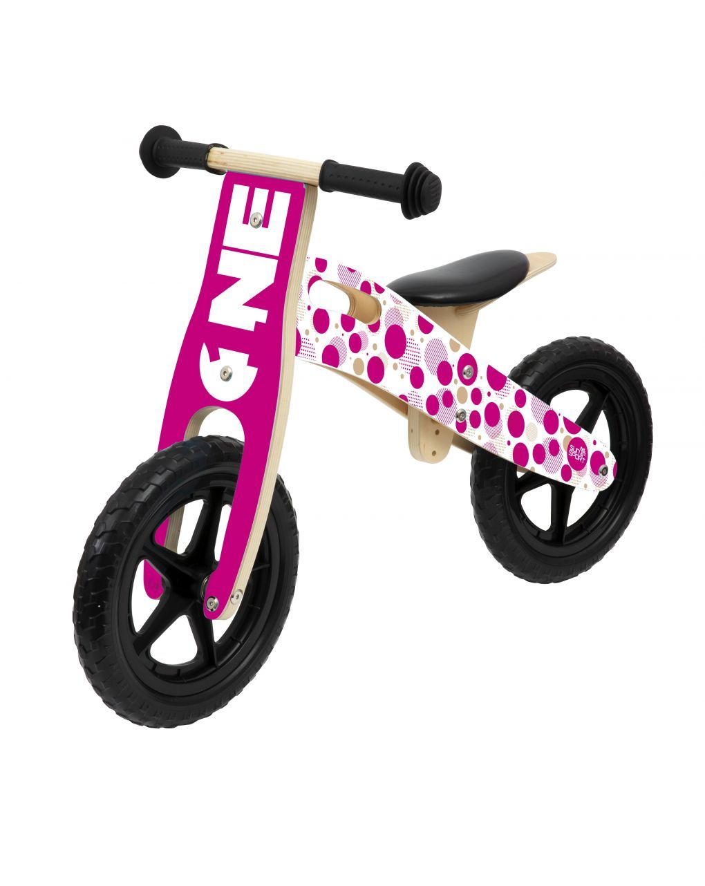 Sun & sport ξύλινο ποδηλατάκι ισορροπίας ροζ