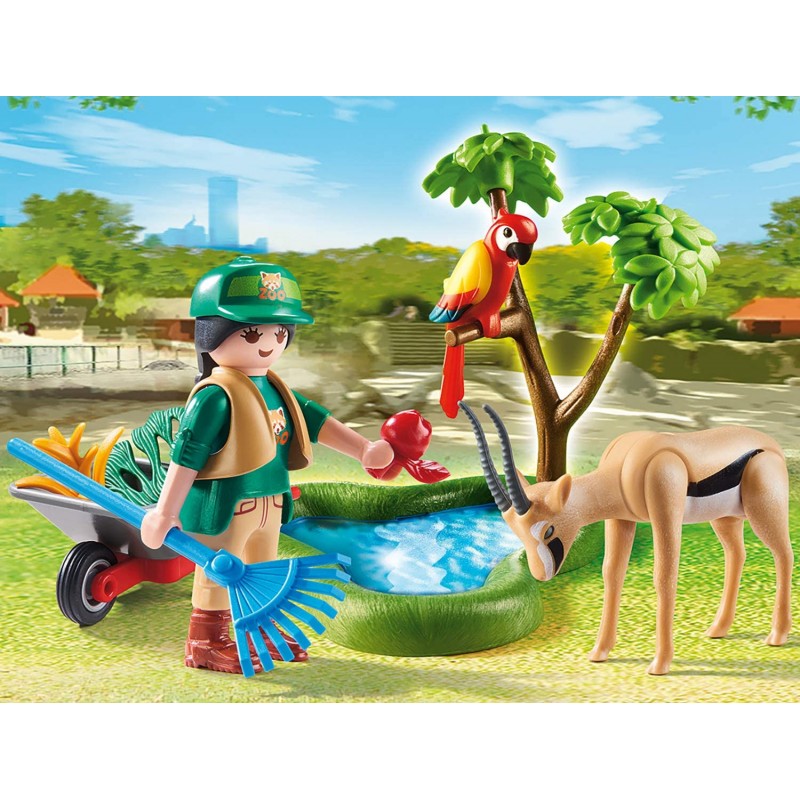 Playmobil family fun gift set φροντιστής ζωολογικού κήπου με ζωάκια 70295 - Playmobil, Playmobil Family Fun