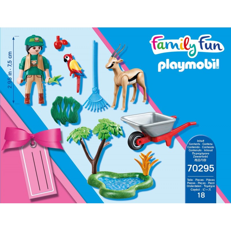 Playmobil family fun gift set φροντιστής ζωολογικού κήπου με ζωάκια 70295 - Playmobil, Playmobil Family Fun