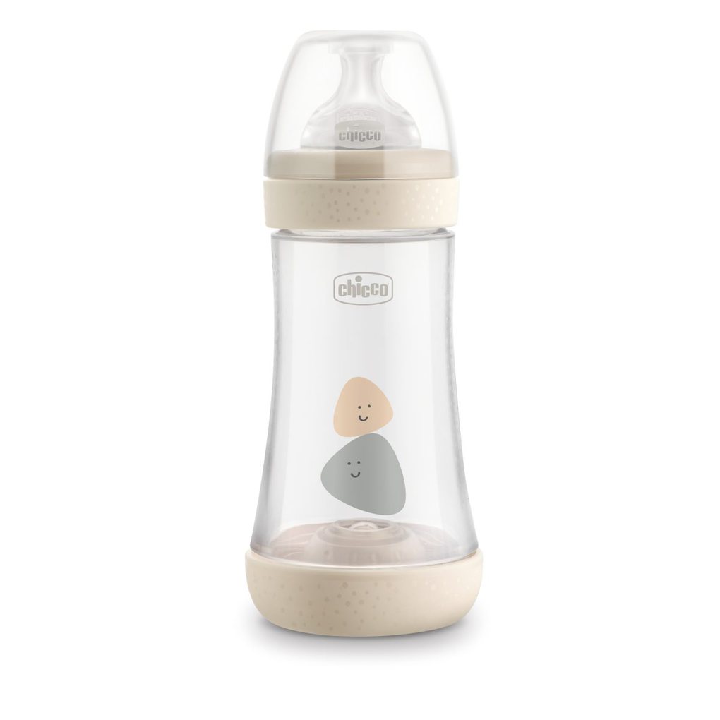 Chicco mπιμπερό πλαστικό perfect 5 240 ml - μέτρια ροή – unisex 2 μηνών+ - Chicco