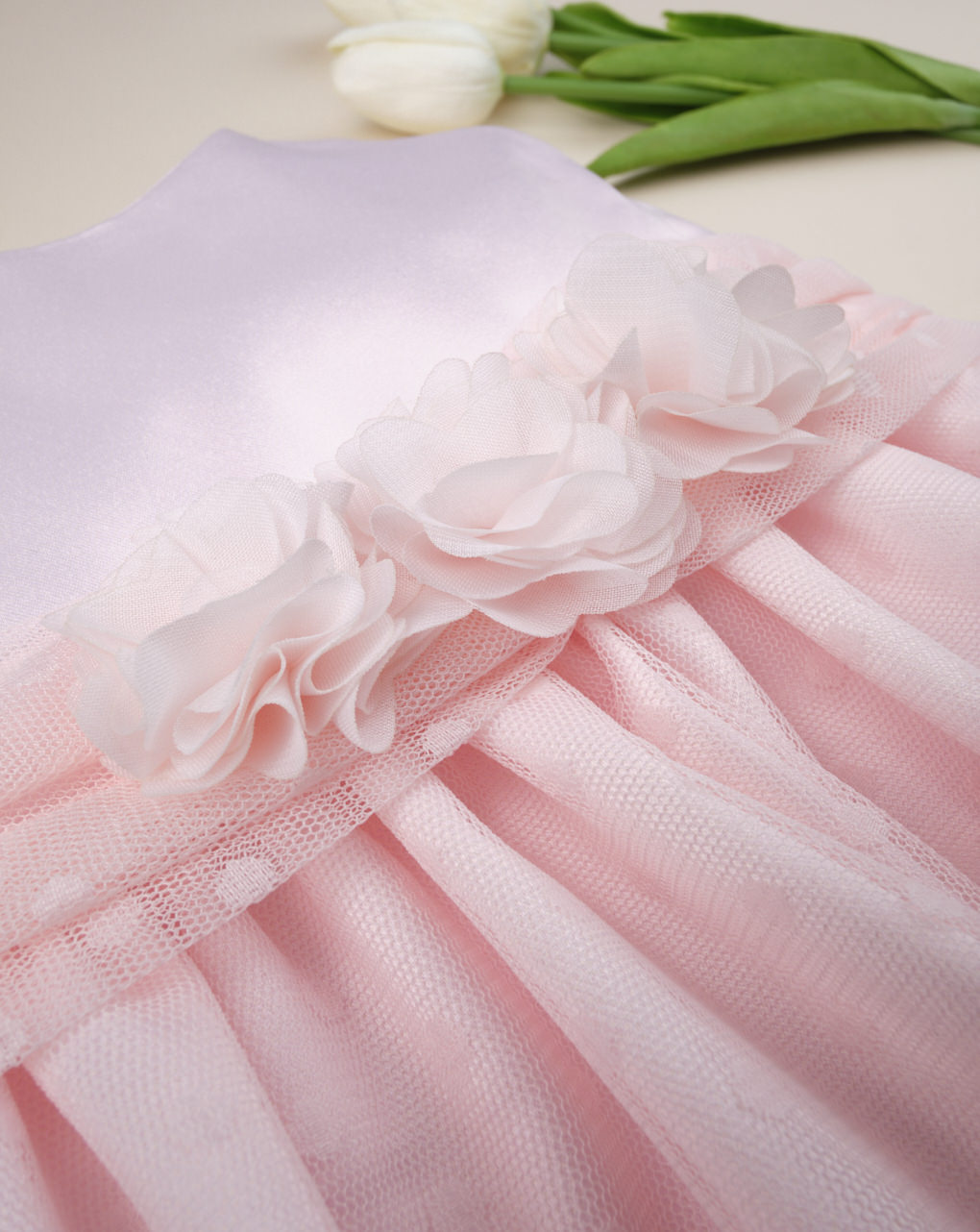 φόρεμα ροζ πουά για κορίτσι - Prénatal