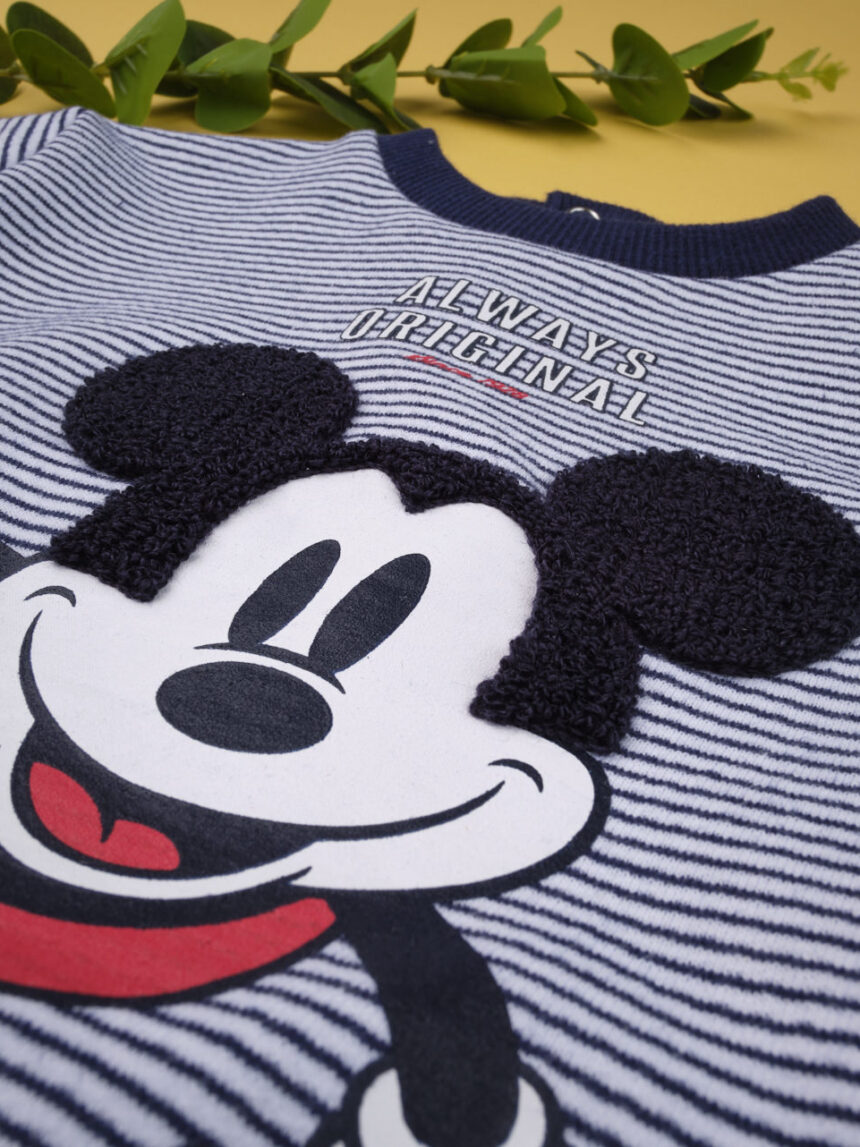 μπλούζα φούτερ mickey mouse ριγέ για αγόρι - Prénatal