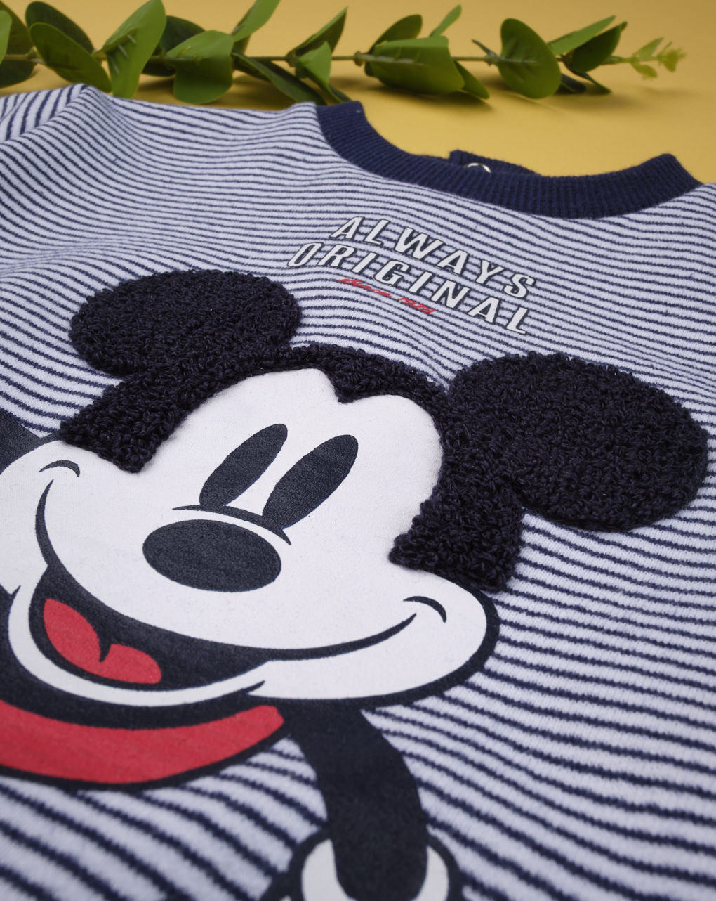 μπλούζα φούτερ mickey mouse ριγέ για αγόρι - Prénatal