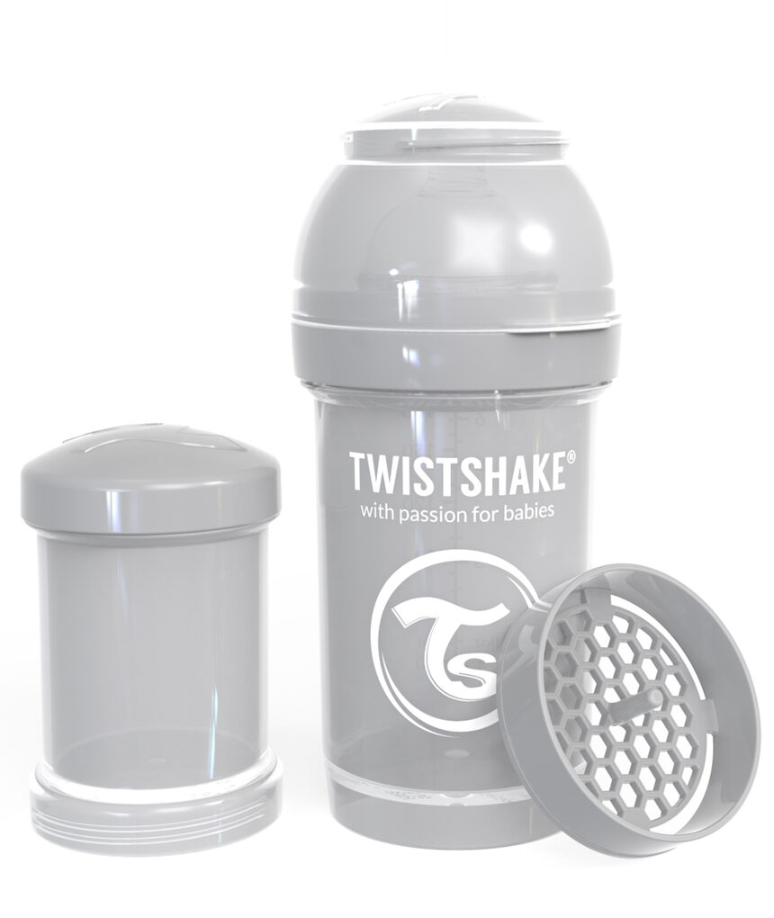 Twistshake μπιμπερό κατά των κολικών 180 ml pastel grey - Twistshake