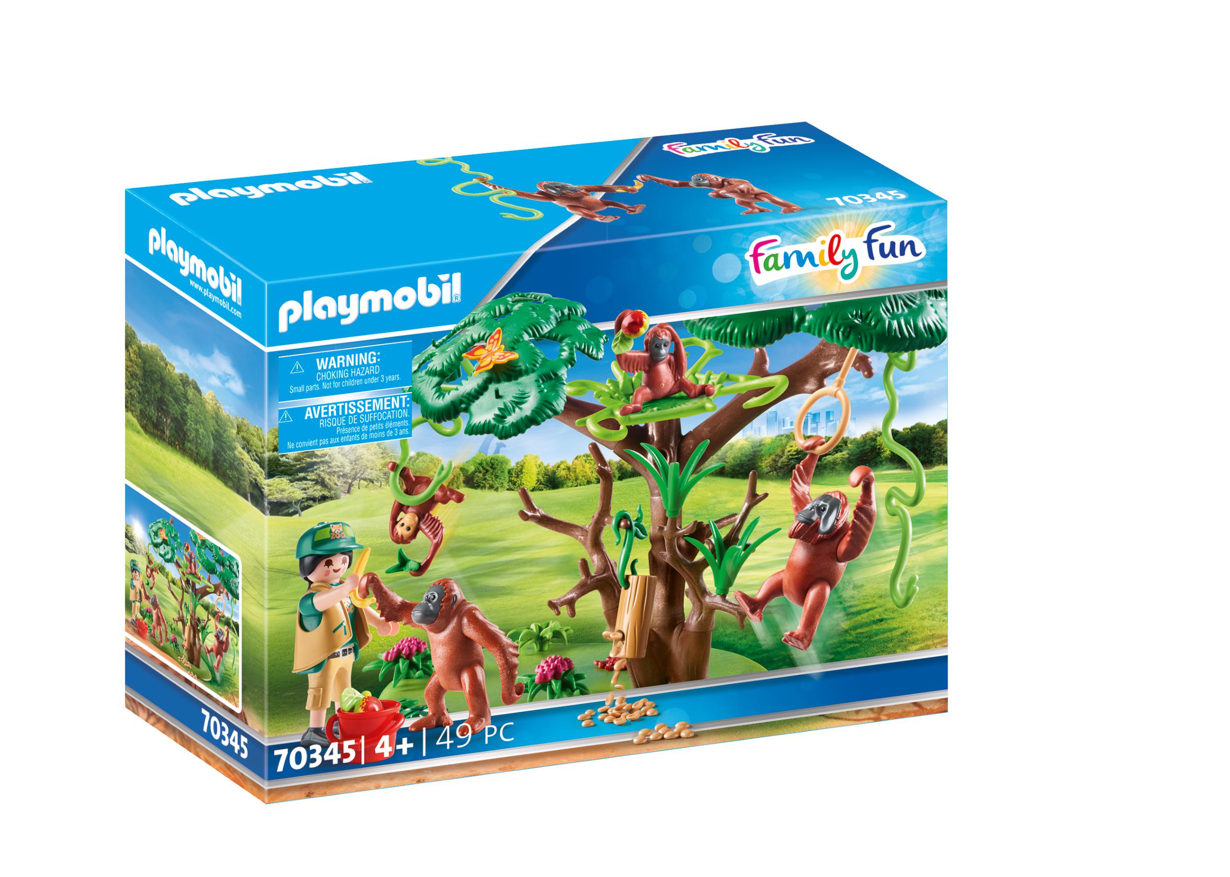 Playmobil family fun φροντιστής ζώων με ουρακοτάγκους 70345 - Playmobil, Playmobil Family Fun