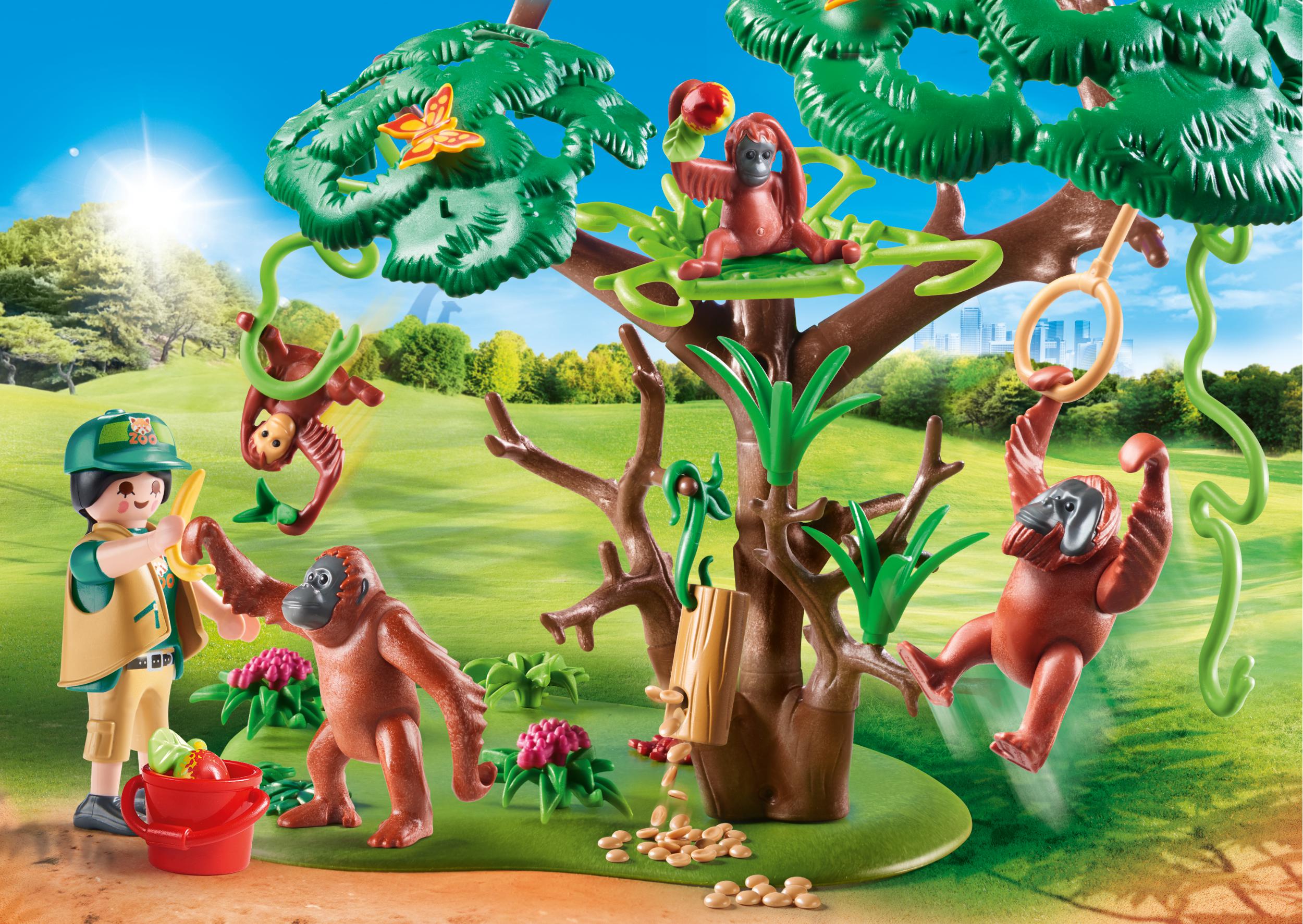 Playmobil family fun φροντιστής ζώων με ουρακοτάγκους 70345 - Playmobil, Playmobil Family Fun