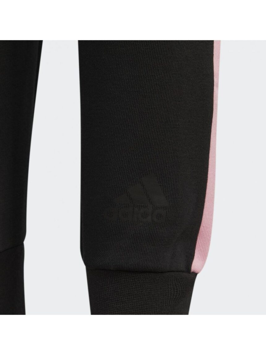 Adidas παντελόνι φόρμας aeroready badge of sport μαύρο για κορίτσι h40261 - Adidas