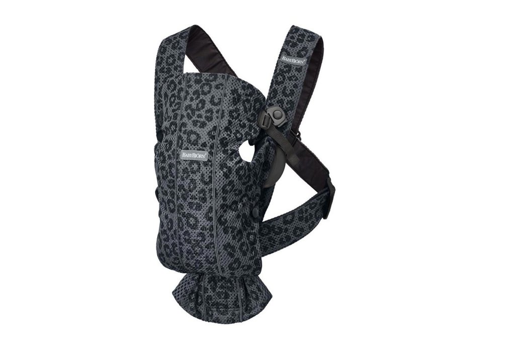 Babybjorn μάρσιπος mini leopard anthracite 3d mesh