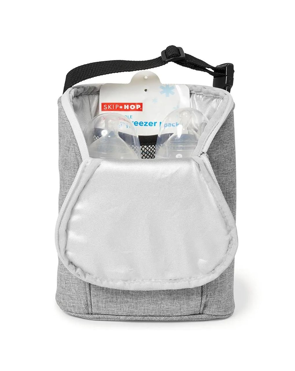 Skip hop ισοθερμική τσάντα για μπιμπερό χρώμα grey melange - SKIP HOP