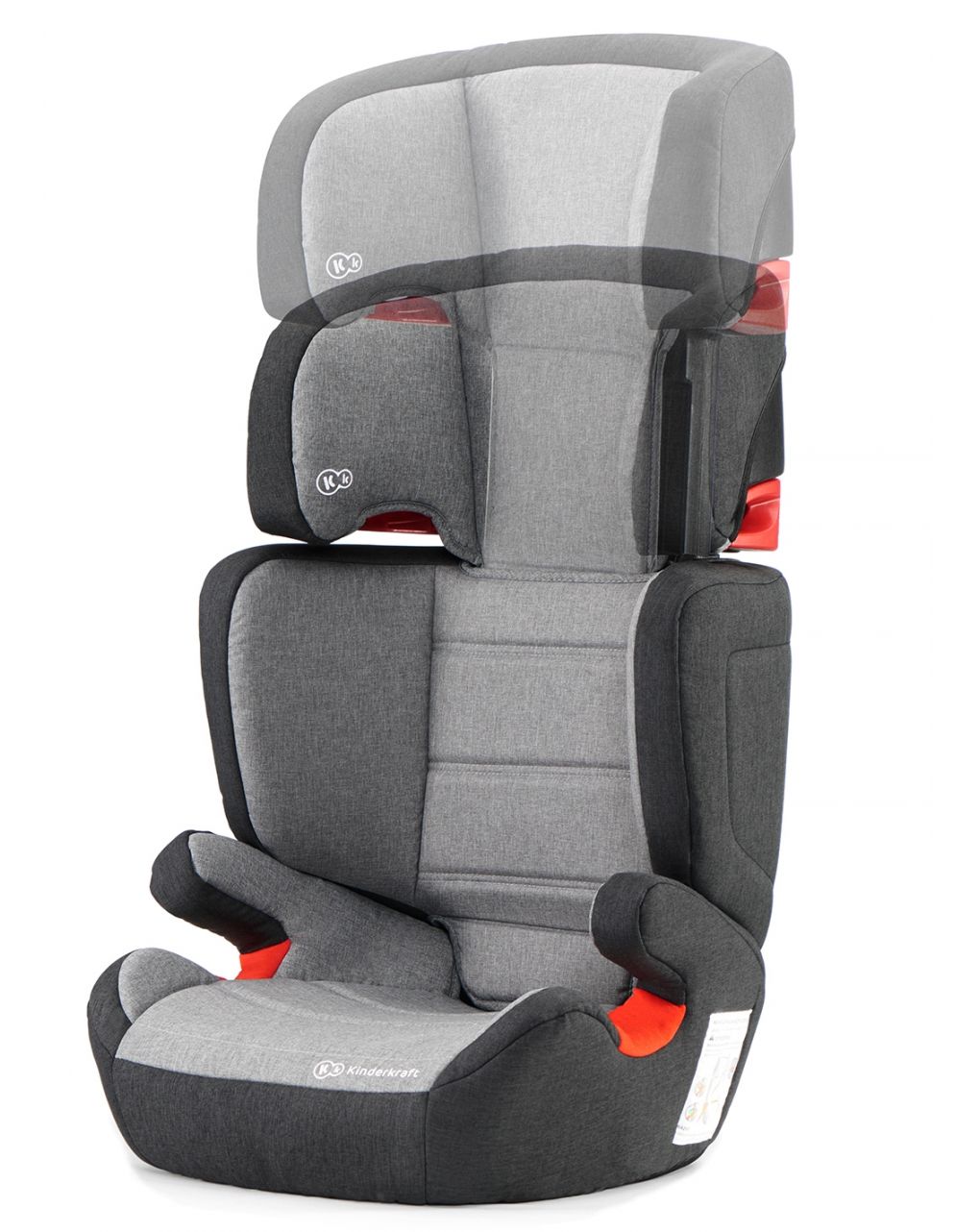 Kinderkraft παιδικό κάθισμα αυτοκινήτου junior isofix black grey - Kinderkraft