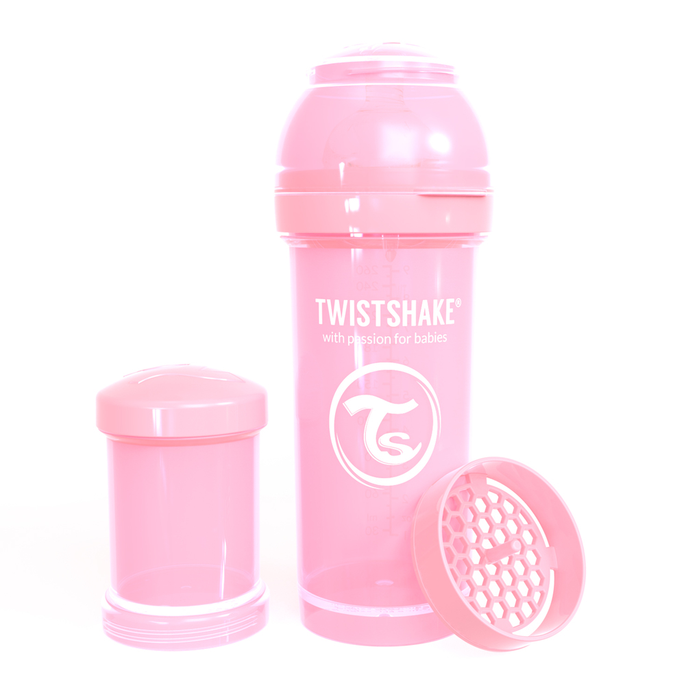 Twistshake μπιμπερό κατά των κολικών 260ml pastel pink - Twistshake