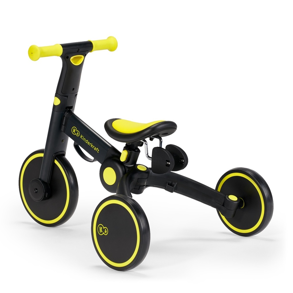 Kinderkraft πτυσόμενο τρίκυκλο ποδήλατο 4trike, black volt - Kinderkraft