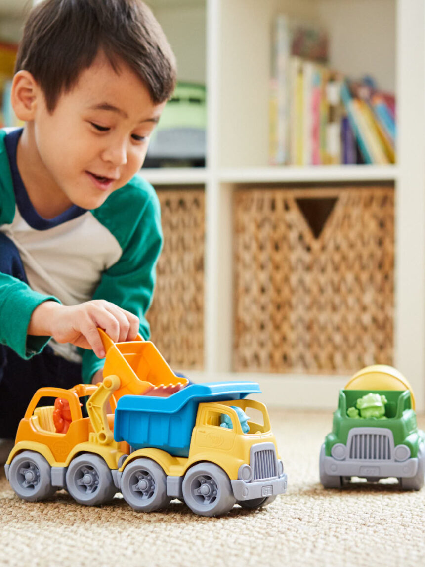Green toys: κατασκευαστικά οχήματα σετ 3 τεμαχίων cst3-1209 - Green Toys