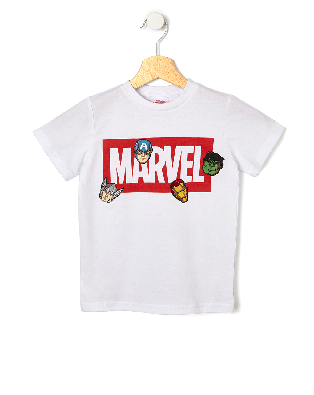 T-shirt λευκό avengers για αγόρι - Prénatal