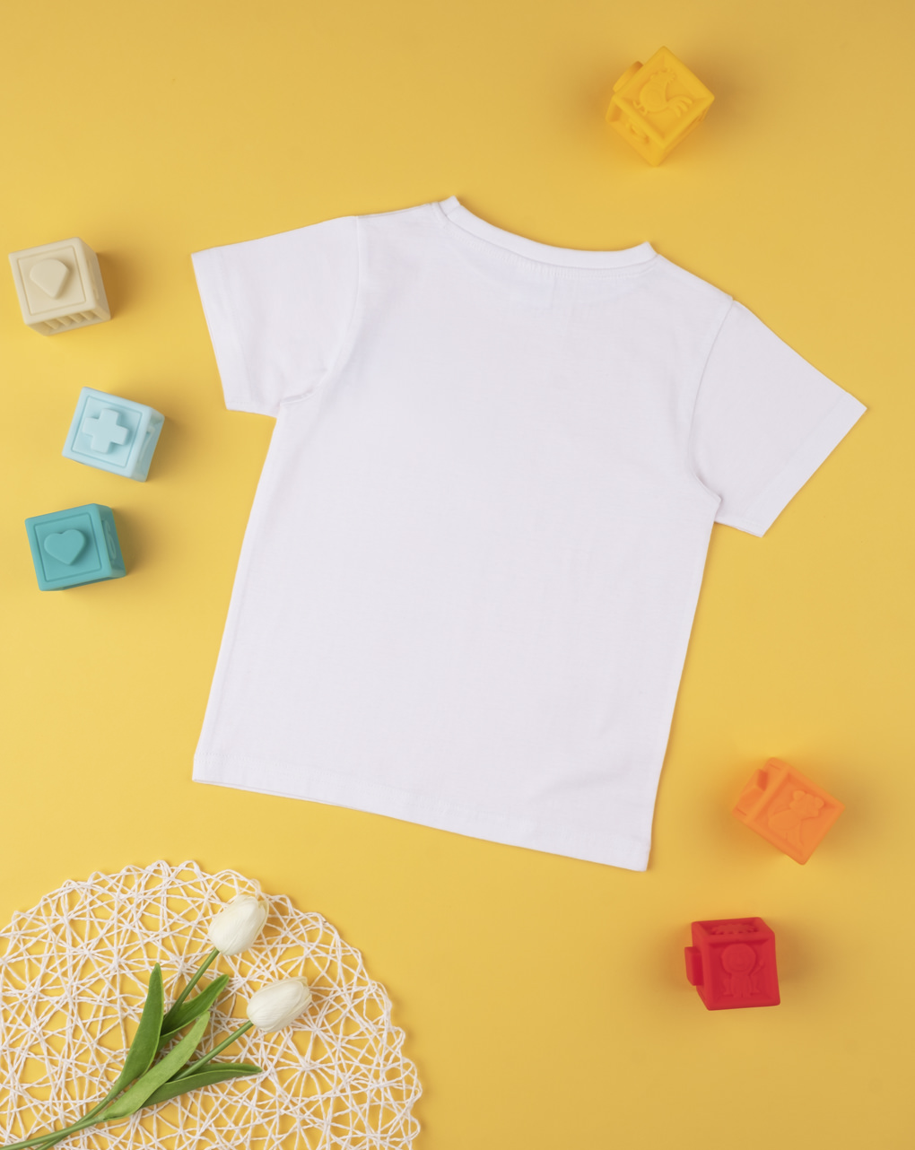 παιδικό t-shirt άσπρο με τσέπη για αγόρι - Prénatal