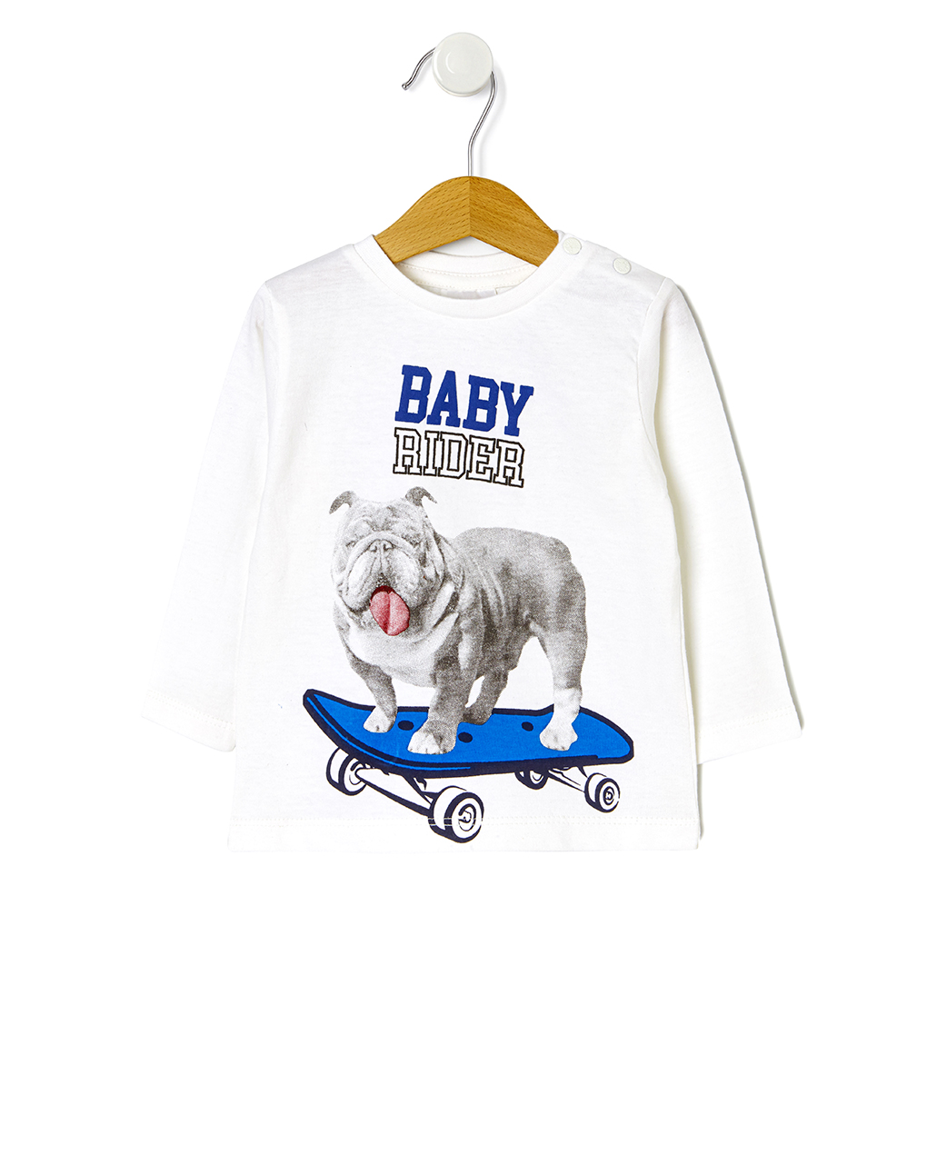 μπλούζα μακρυμάνικη με σκυλάκι για αγόρι - Prénatal