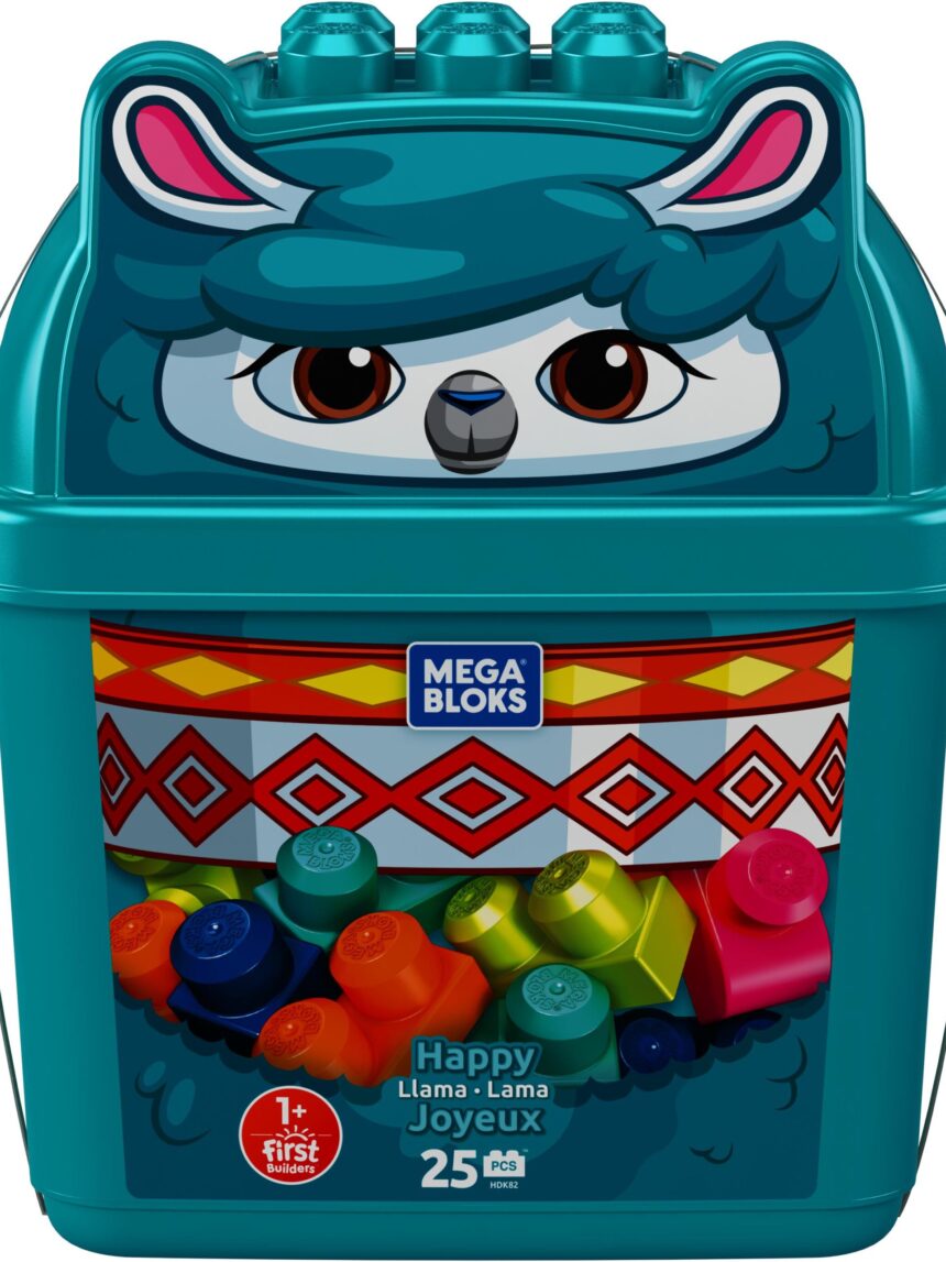 Mega bloks - κουβαδάκι με τουβλάκια - λάμα hdk82 - Fisher-Price, Mega bloks