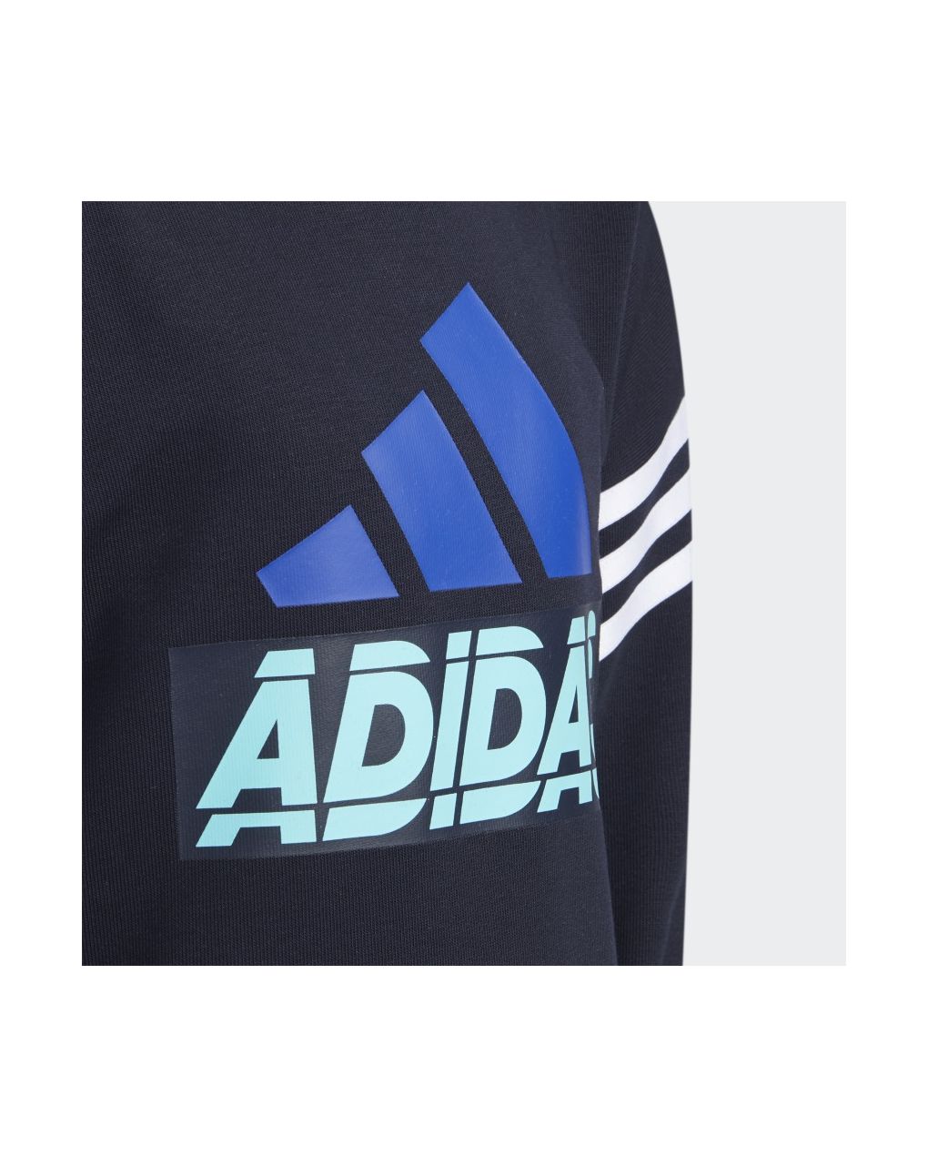 Adidas μπλούζα φούτερ graphic crewneck aeroready μπλε για αγόρι h40249 - Adidas