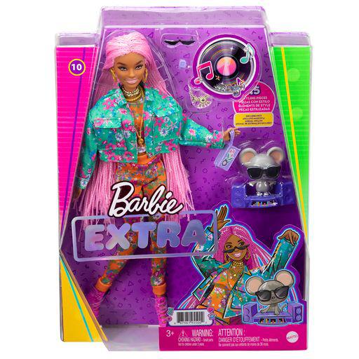 Barbie extra pink braids 10 gxf09 - BARBIE