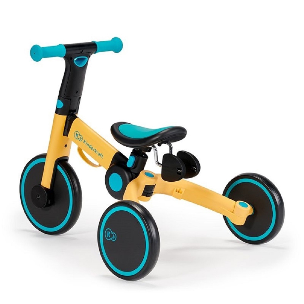 Kinderkraft πτυσόμενο τρίκυκλο ποδήλατο 4trike, primrose yellow - Kinderkraft