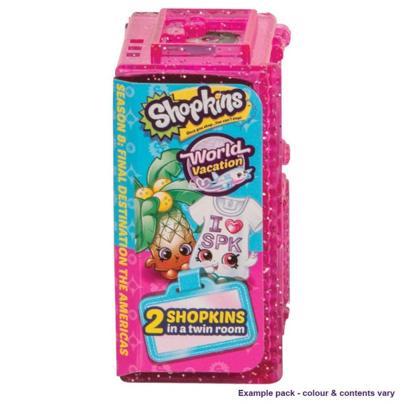 Shopkins s8 world vacation αμερική w3 - 2 ψωνάκια φατσάκια hpka3000 - Shopkins