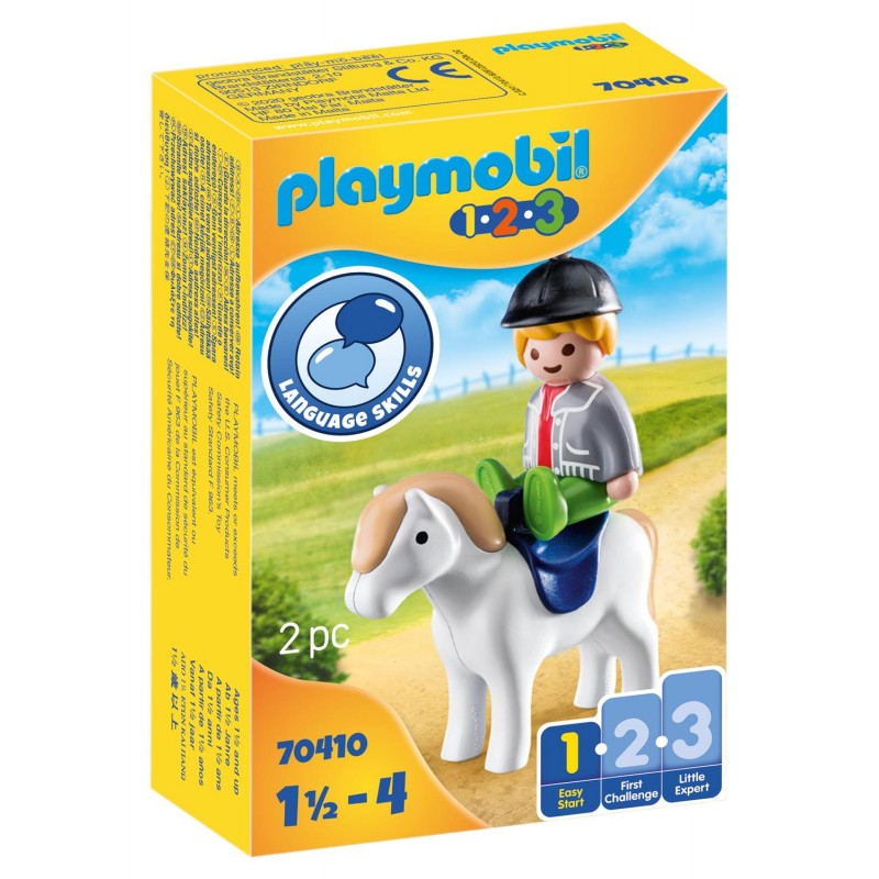 Playmobil 1.2.3 αγοράκι με πόνι 70410 - Playmobil, Playmobil 1.2.3