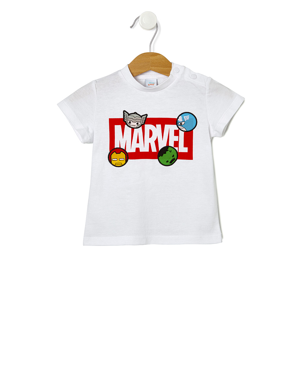 T-shirt λευκό με στάμπα avengers για αγόρι - Prénatal