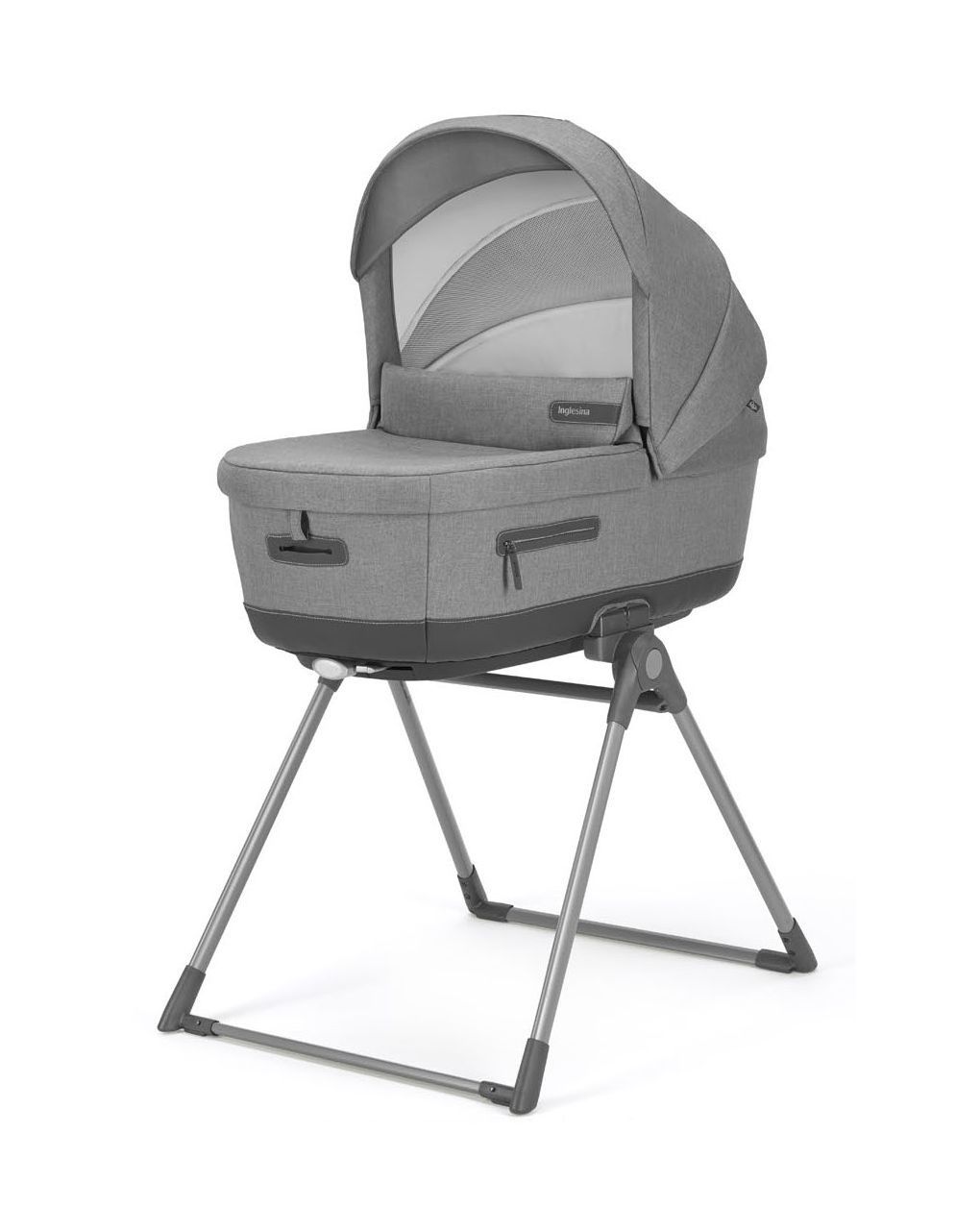 Inglesina σύστημα μεταφοράς quattro aptica with cab car seat  kensington grey με σκελετό grafite - Inglesina