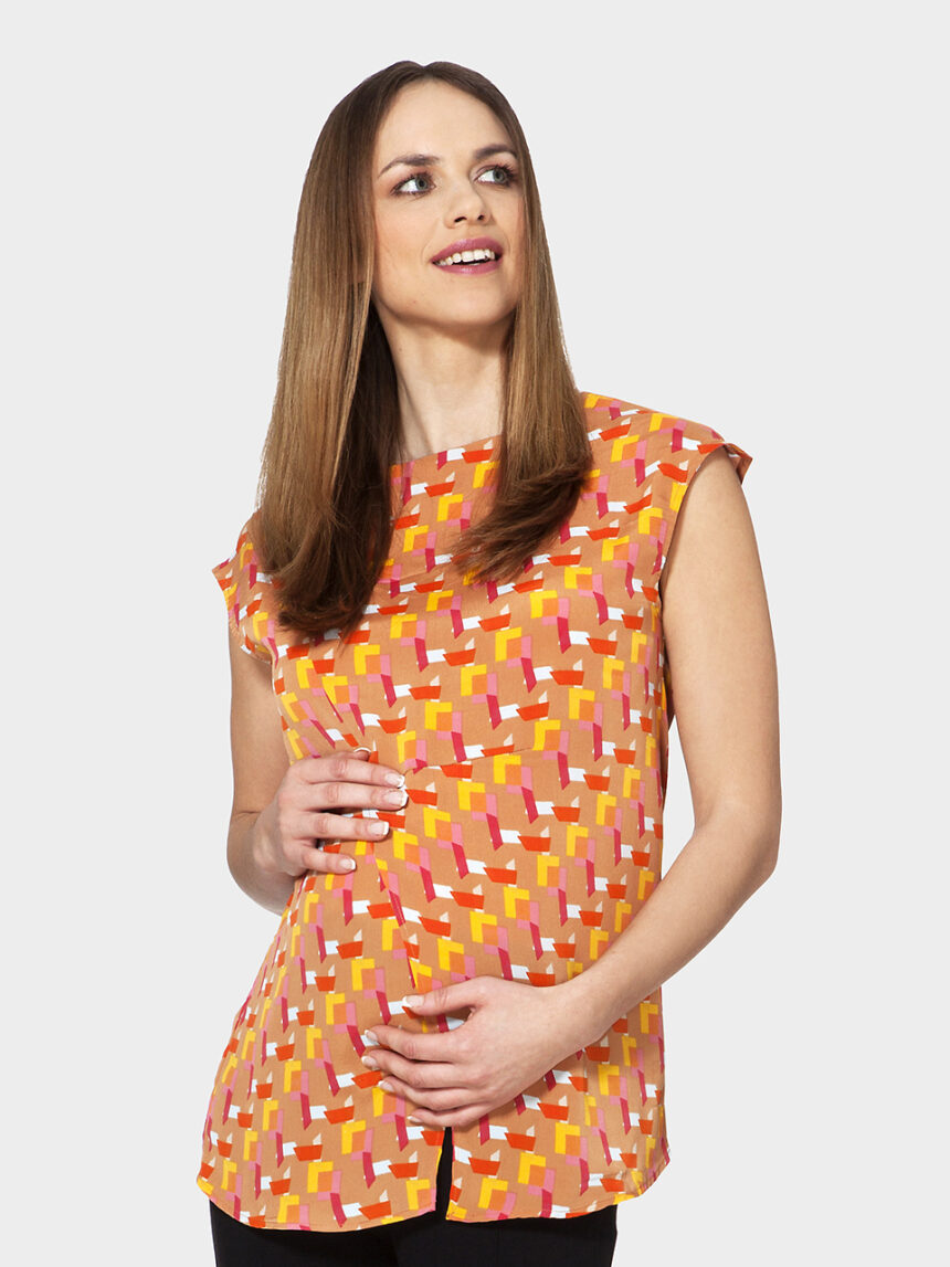 γυναικεία αμάνικη μπλούζα με στάμπα - Prénatal