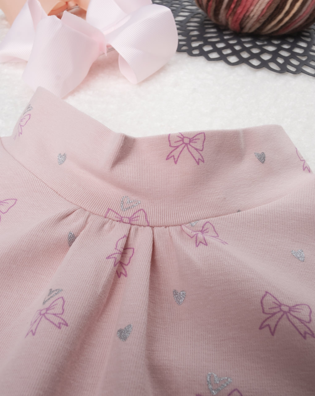 μπλούζα ζιβάγκο με εμπριμέ στάμπα ροζ για κορίτσι - Prénatal