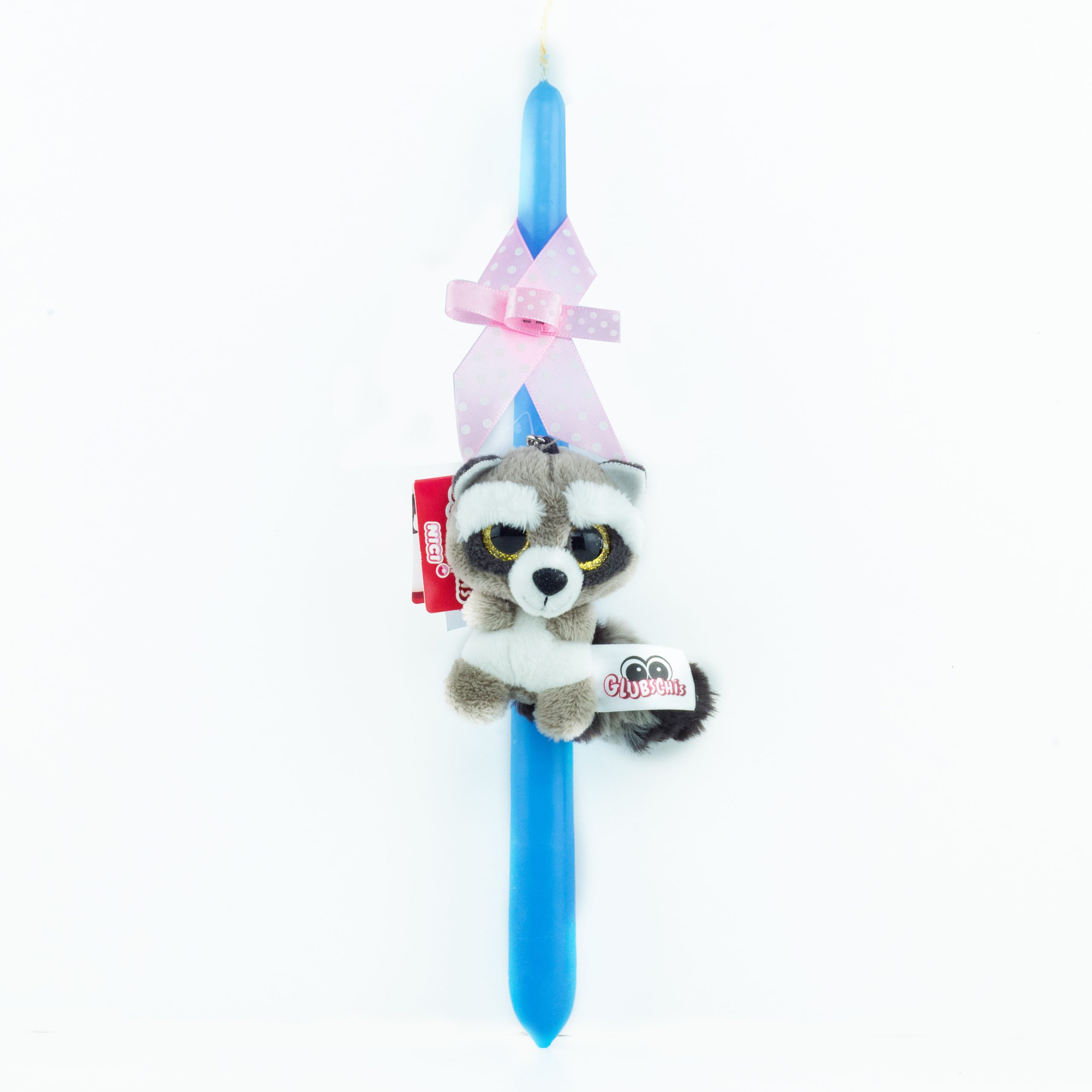 Nici λαμπάδα με μπρελόκ λούτρινο  raccoon clooney  805-45550 - nici