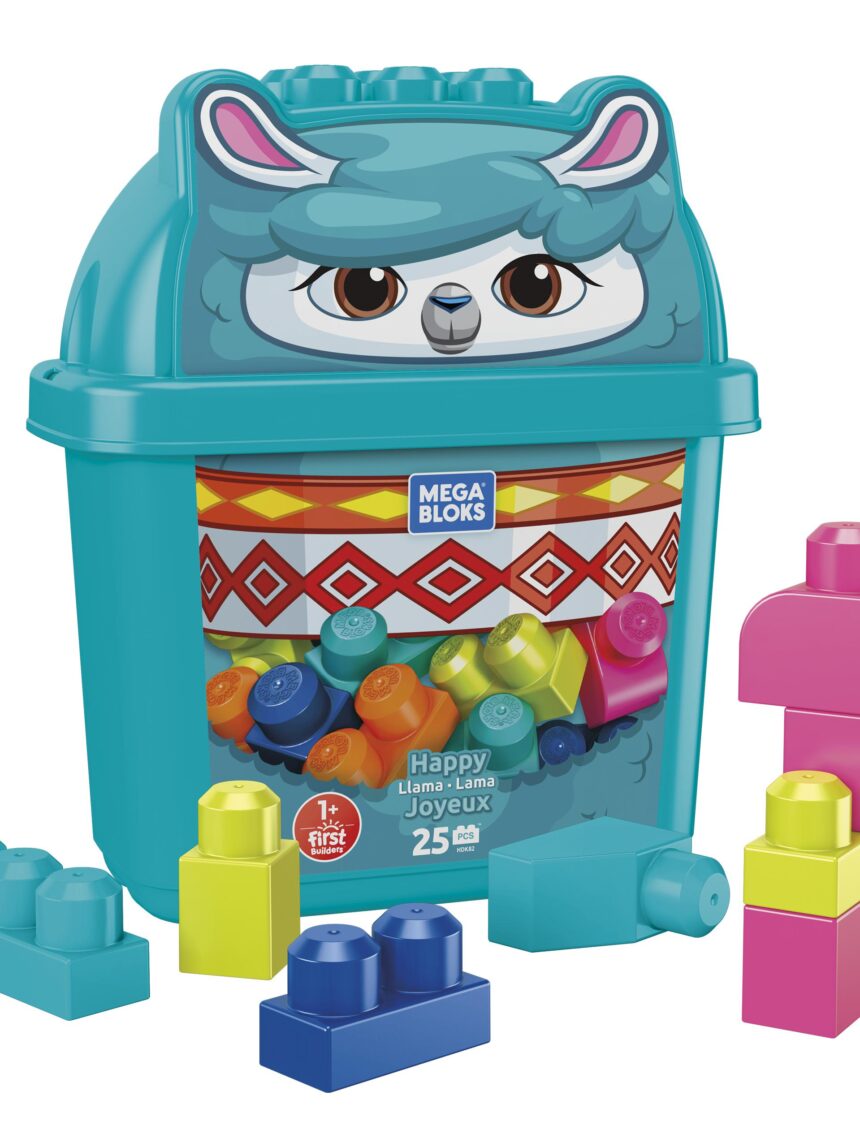 Mega bloks - κουβαδάκι με τουβλάκια - λάμα hdk82 - Fisher-Price, Mega bloks