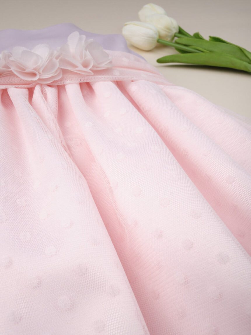 φόρεμα ροζ πουά για κορίτσι - Prénatal