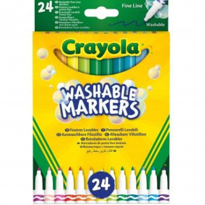 Crayola 24 μαρκαδόροι με λεπτή μύτη - Crayola