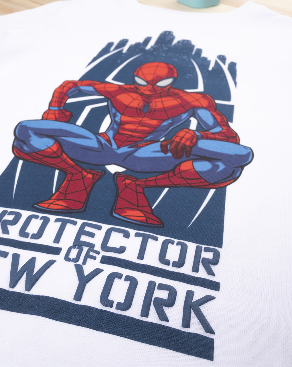 παιδικό t-shirt λευκό με τον spiderman για αγόρι - Prénatal